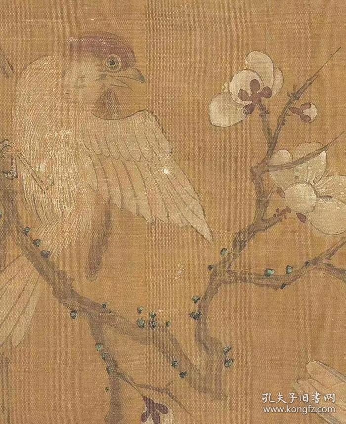 王渊梅雀报春图卷纸本大小337252334厘米宣纸原色仿真微喷复制