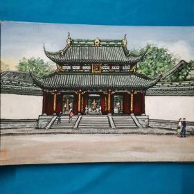 水粉风景画  第五册  册页 名胜古迹  10张  作者自制布面精装  长：32.5cm 宽：21cm  高：2.6cm  质量：1kg   
注：最后三图仅供说明 不含此商品
毛梦云先生的作品2006年参展由中国残联和北京奥组委联合主办的“同一个世界、同一个梦想”为主题的展览 时年92岁 是参赛选手中年龄最大的一位