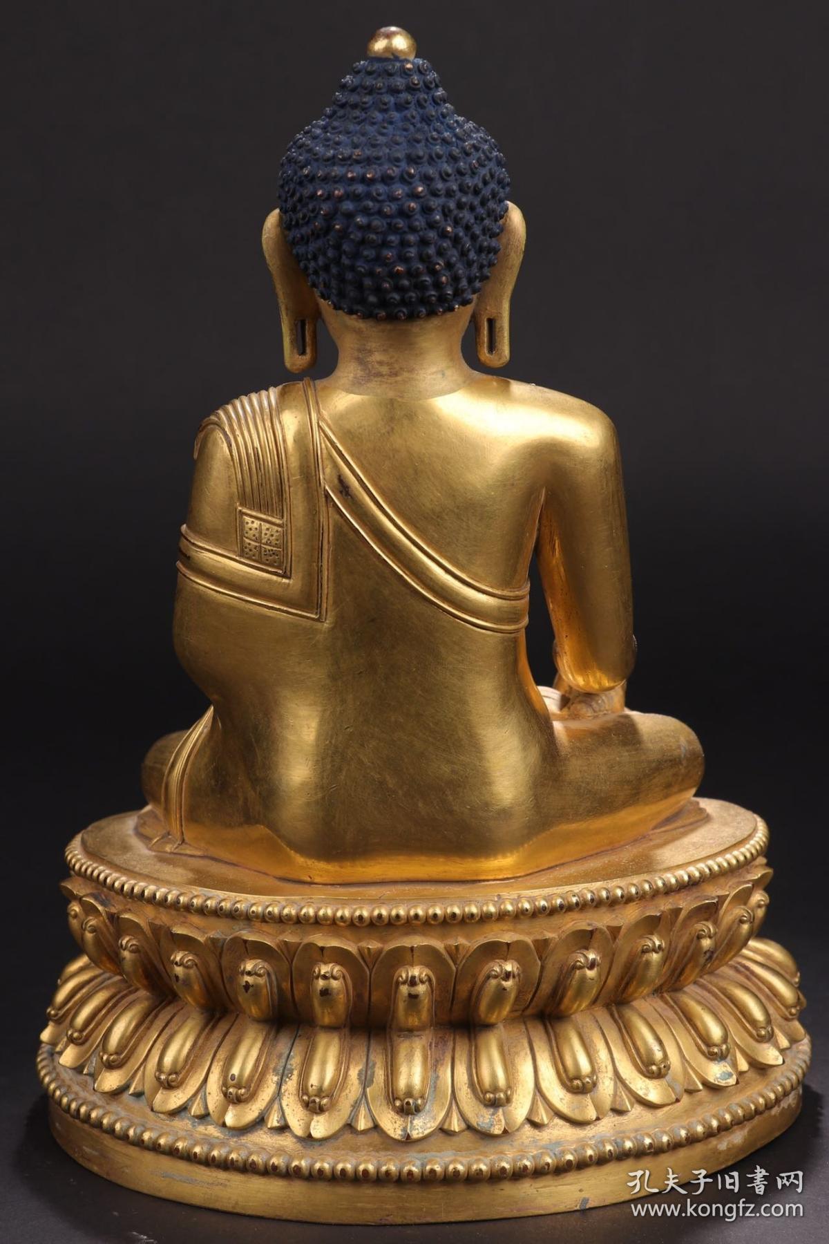 "大明永乐年施"铜鎏金三世佛坐像