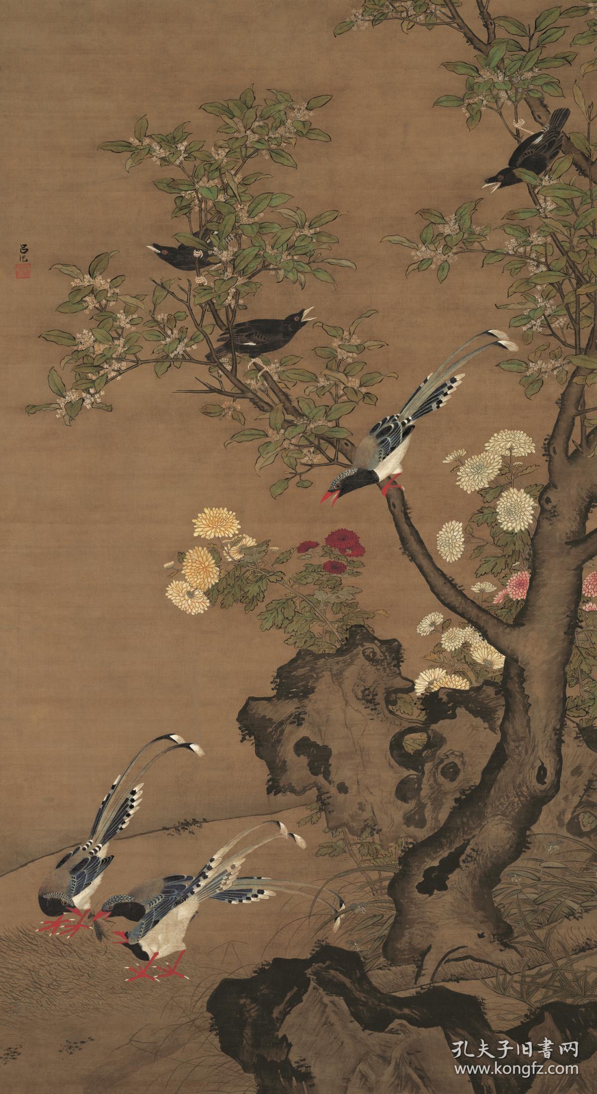 尺寸52.08*95.5厘米.宣纸水墨原色复制