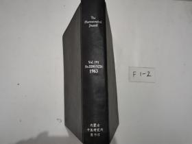 the pharmaceutical journal vol.191 no.5201-5226 1963药学杂志