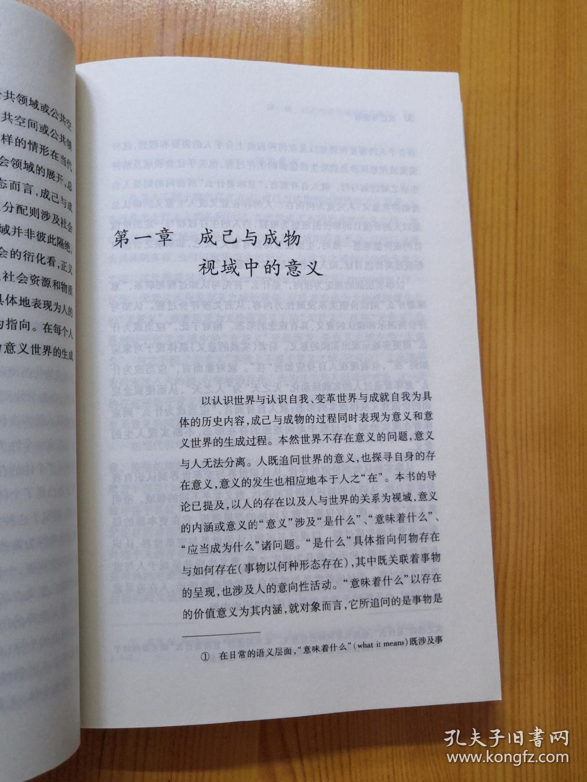 成己与成物意义世界的生成 孔夫子旧书网 成己与成物意义世界的生成 孔夫子旧书网