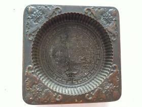 月餅模具煙灰缶(直徑8.8cm900克)銅