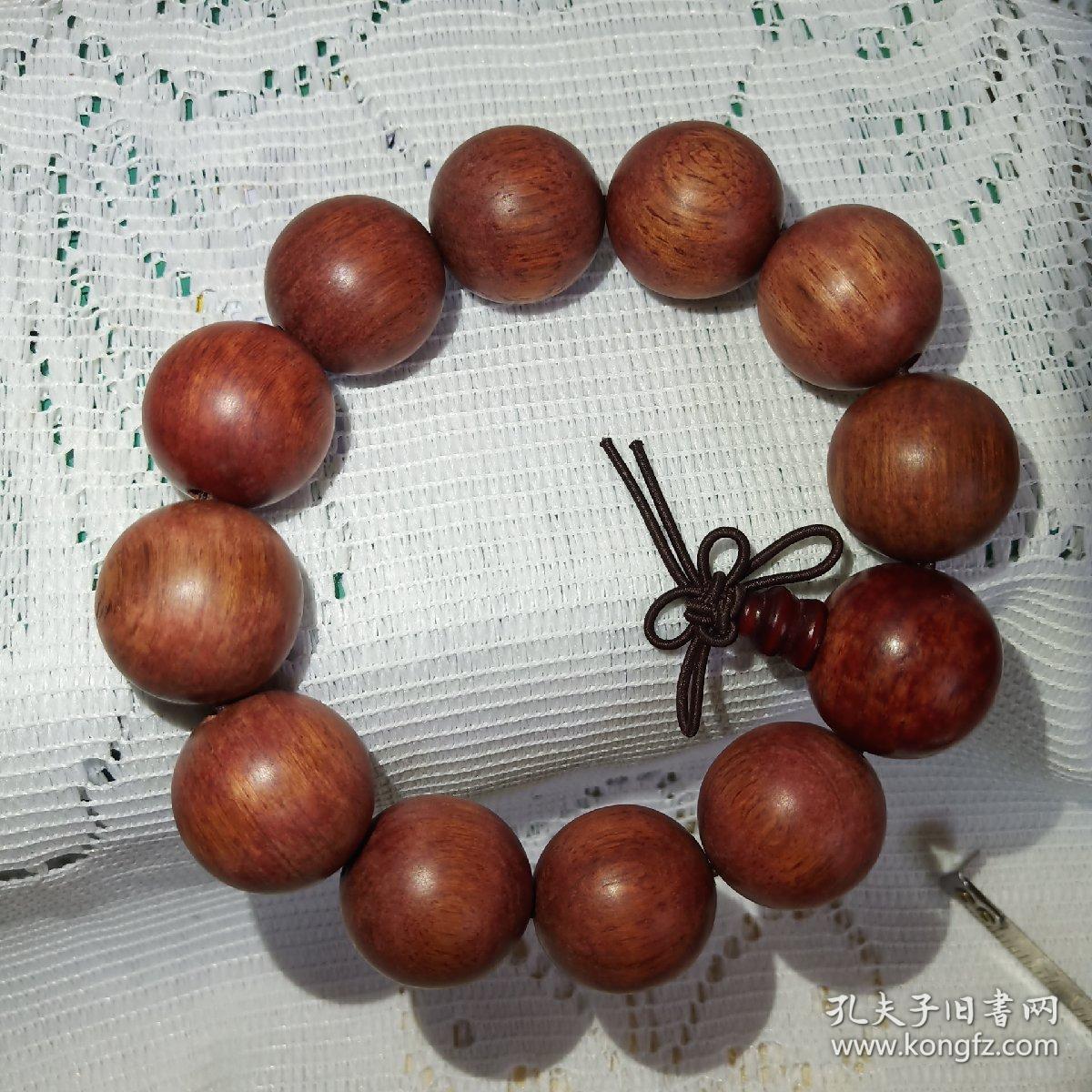 胡杨木手链,佛珠手链,12颗佛珠手链