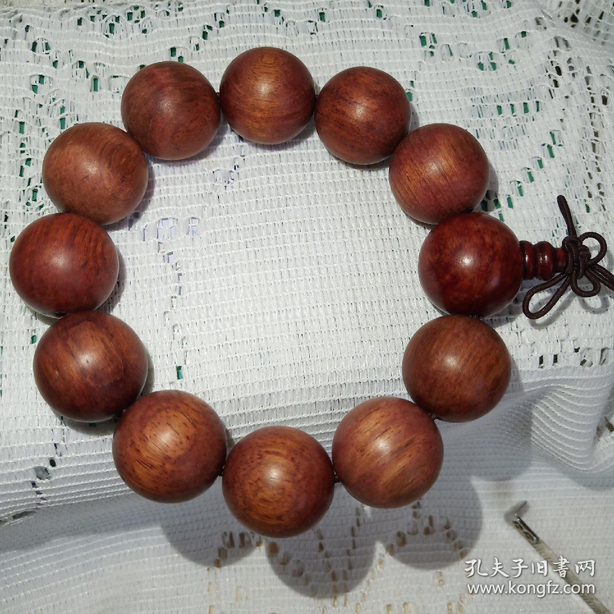 胡杨木手链,佛珠手链,12颗佛珠手链