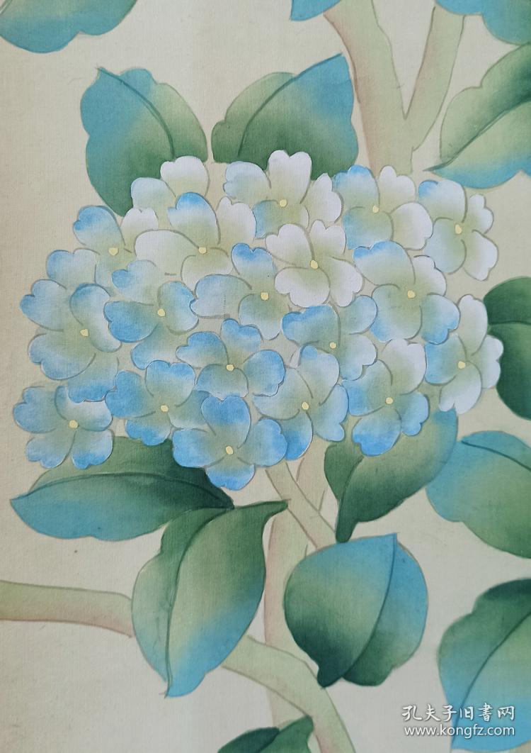 吴竹云著名花鸟画家中国工笔画学会会员素艳芳飞绢本精细工笔