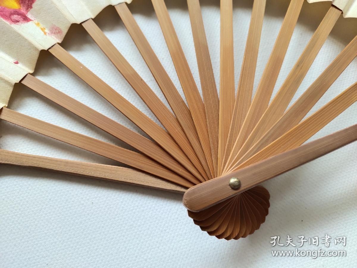 《春趣图》折扇成扇10寸竹骨