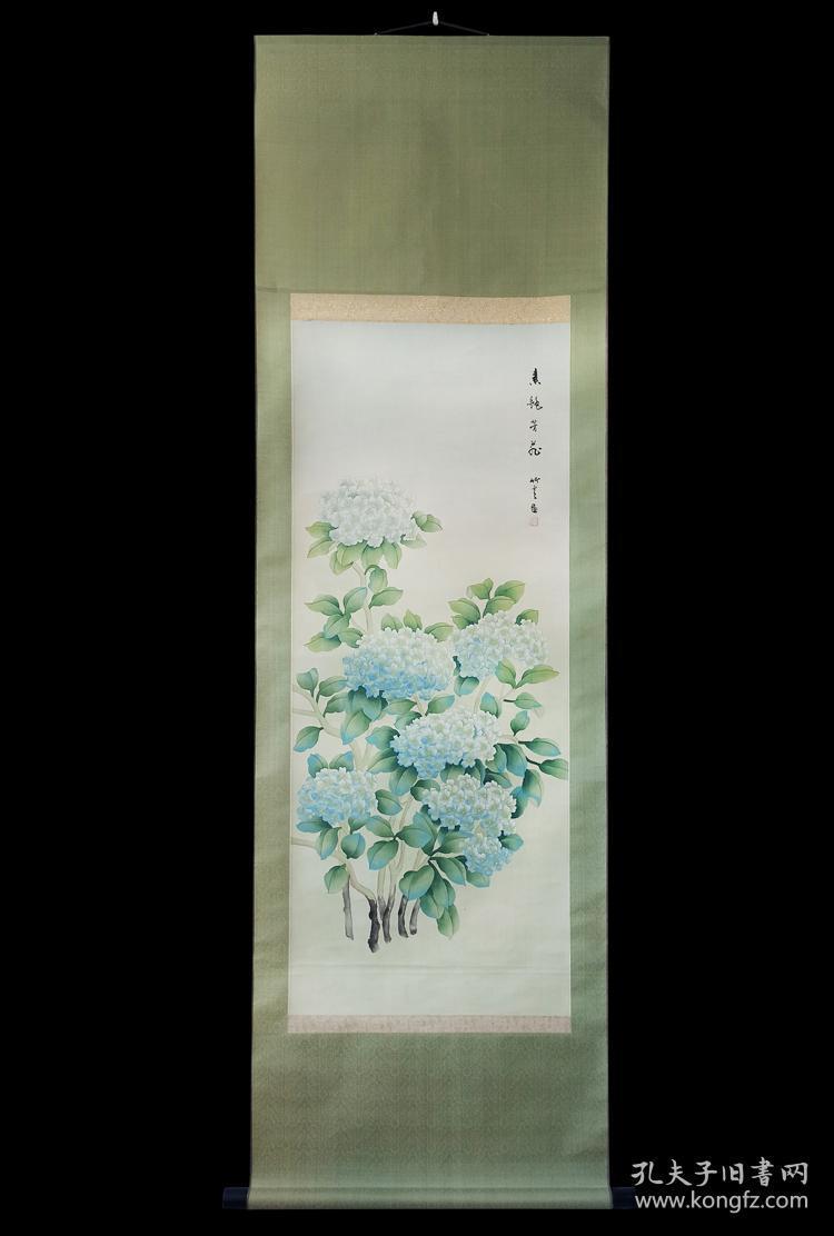 吴竹云著名花鸟画家中国工笔画学会会员素艳芳飞绢本精细工笔
