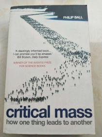 Critical Mass: How one thing leads to another 【英文原版，品相佳】