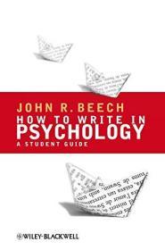 预订2周到货 How to Write in Psychology: A Student Guide  英文原版