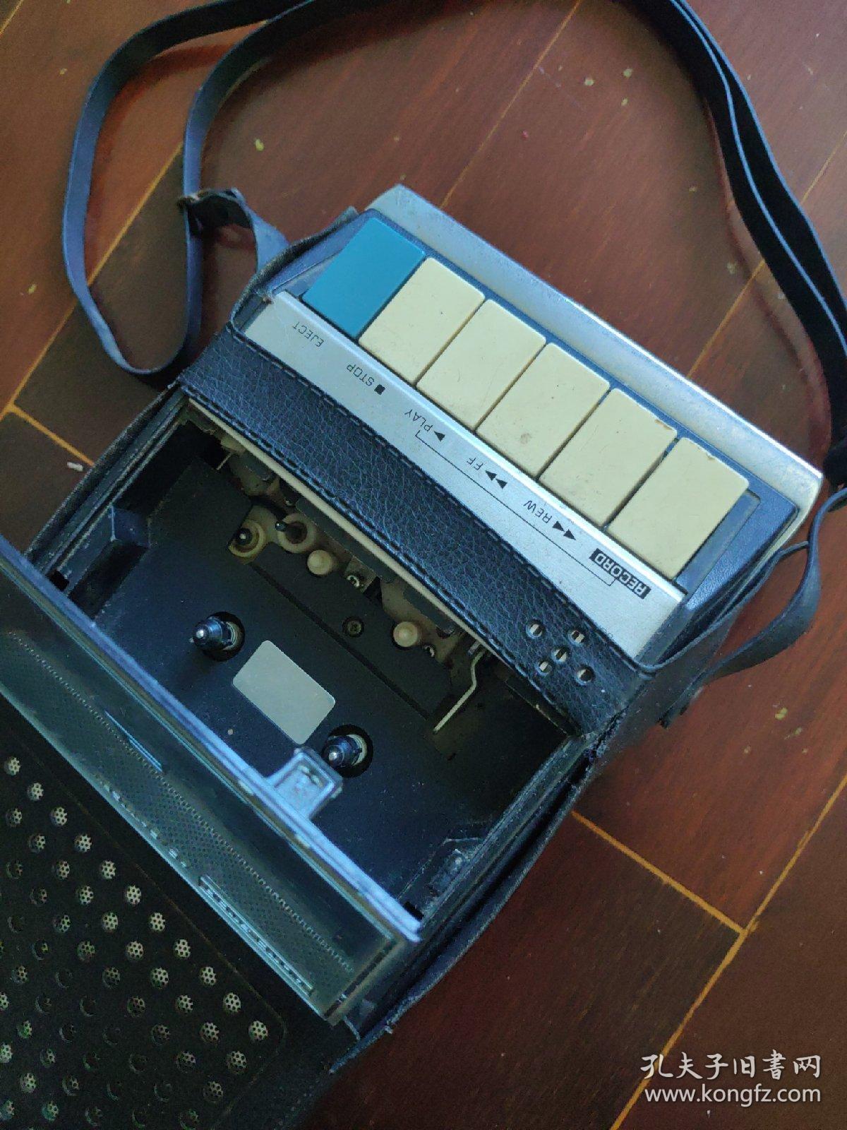 老式松下录音机(原装皮套,按键声音清脆,做工扎实,无电源)