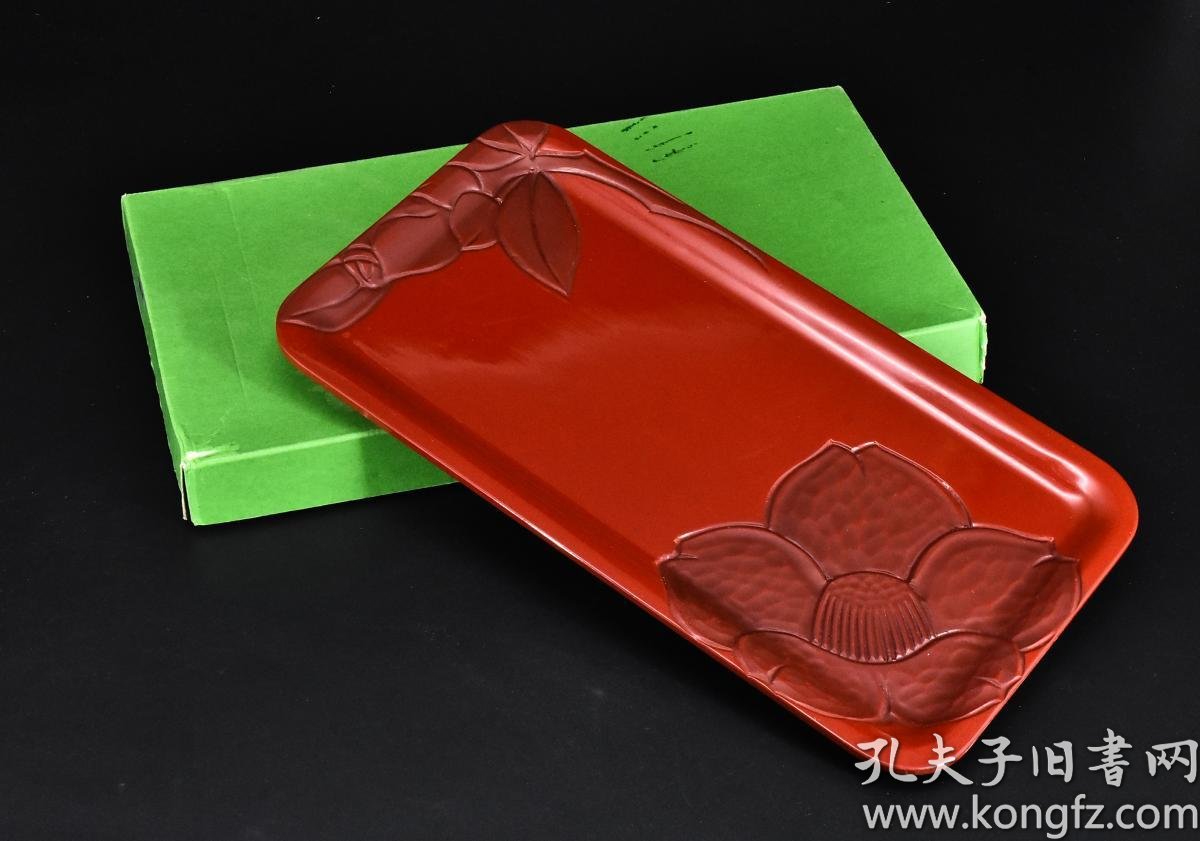 149日本扇子寿惠广原盒折扇一把祝寿扇竹制扇骨纸质扇面有红白挂穗