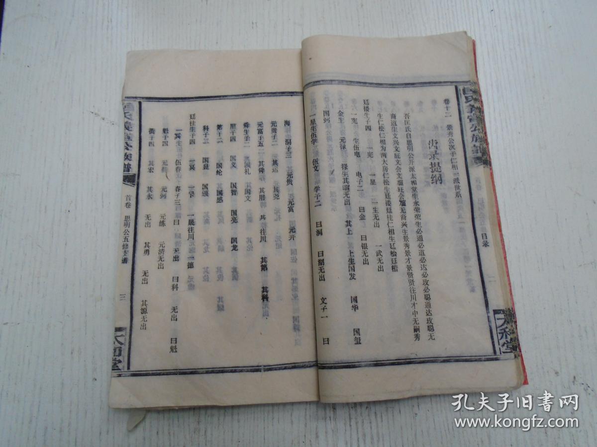 一九九二年太和堂刊《匡氏义宣公族谱-匡氏思明公