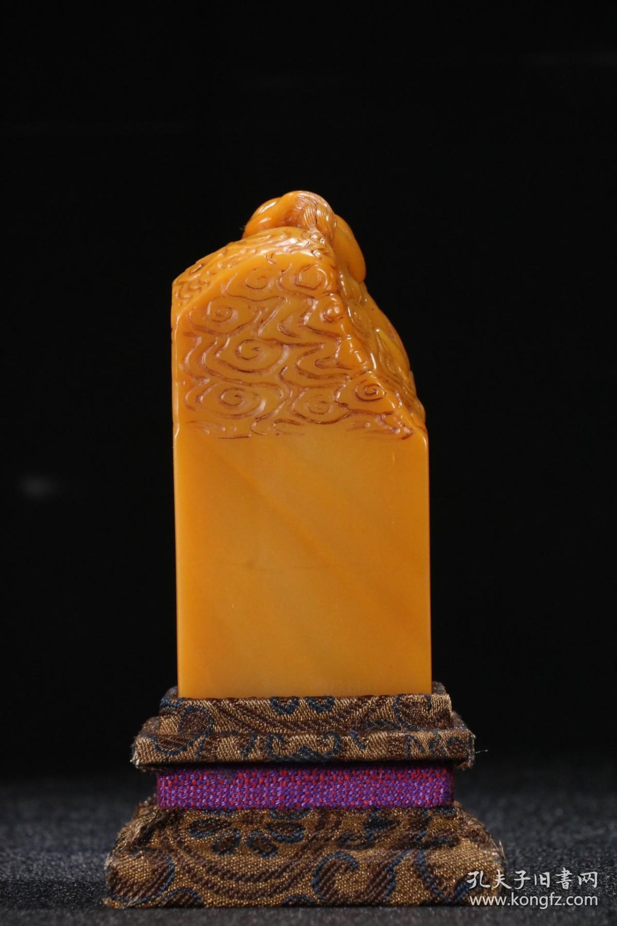 寿山田黄石 辟邪瑞兽 印章