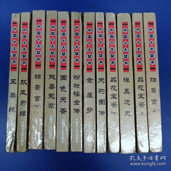 [中国十大禁书 12册] 图书价格_书籍图片_网购评论_孔夫子旧书网