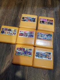 老游戏卡盒装，1999年的，7个合售，品好正版，看图免争议。