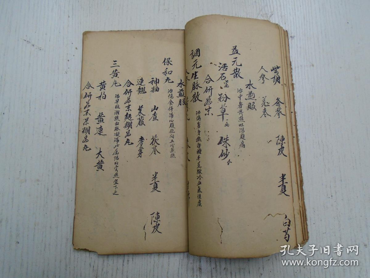 民国或更早《幼科汤头》太平丸治小儿痘后咳嗽带血/香桔丸治小儿休息