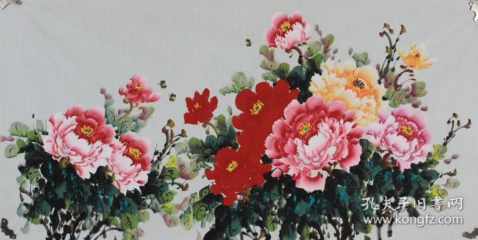 张钰瑛四尺牡丹花开富贵3