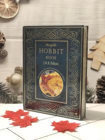预售德版注释版哈比人霍比特人大开精装Das große Hobbit-Buch: Der komplette Text mit Kommentaren und Bildern