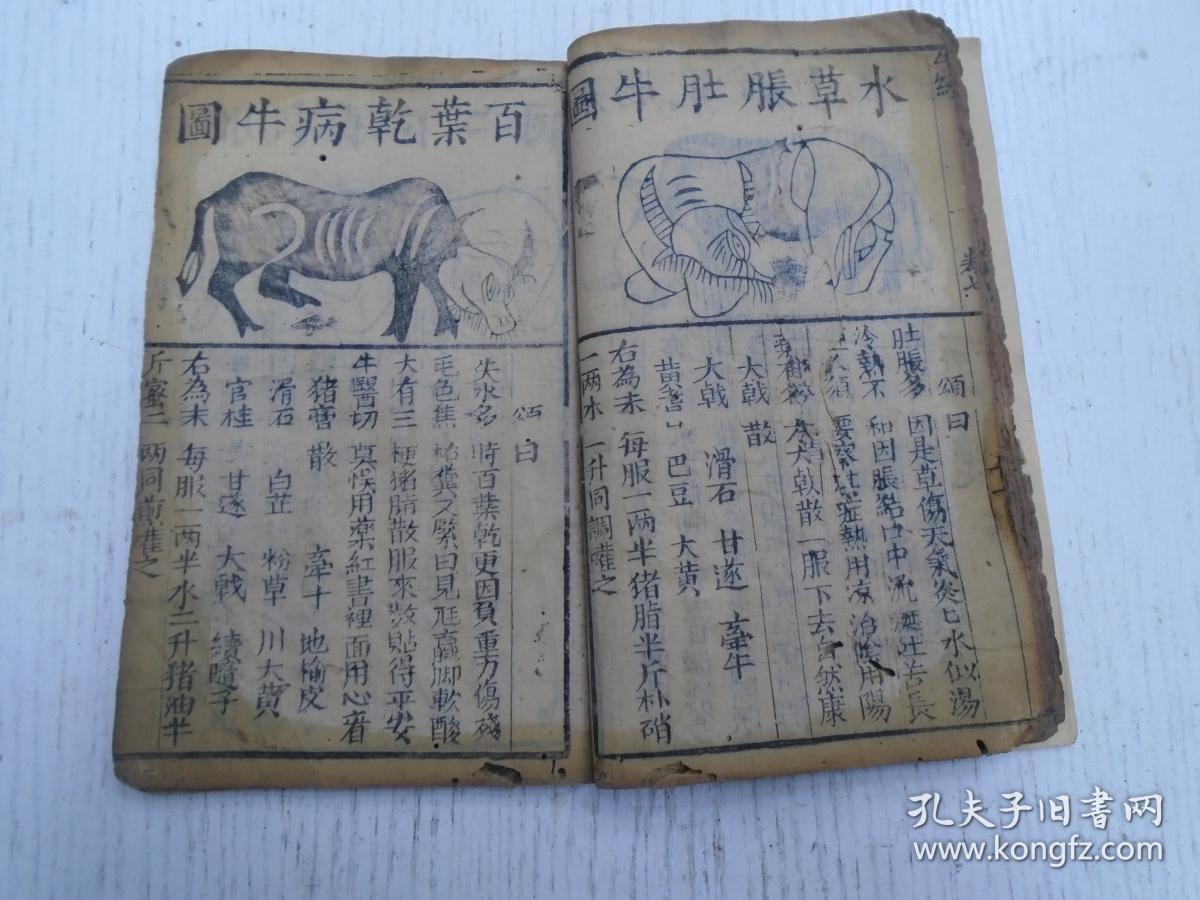 清代/六安州喻本元亨编定/文昌会梓行《疗牛集大全(新刻繡像疗牛经)》