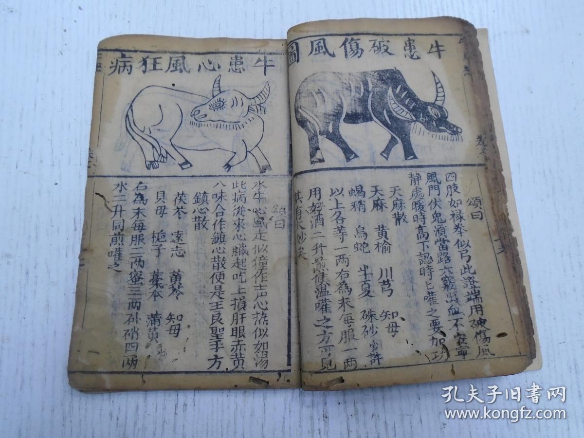 清代/六安州喻本元亨编定/文昌会梓行《疗牛集大全(新刻繡像疗牛经)》