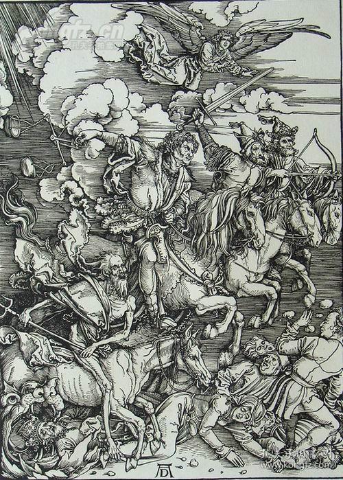 丢勒albrechtdürer四大系列启示录圣母大小受难木刻版画集58面86幅原