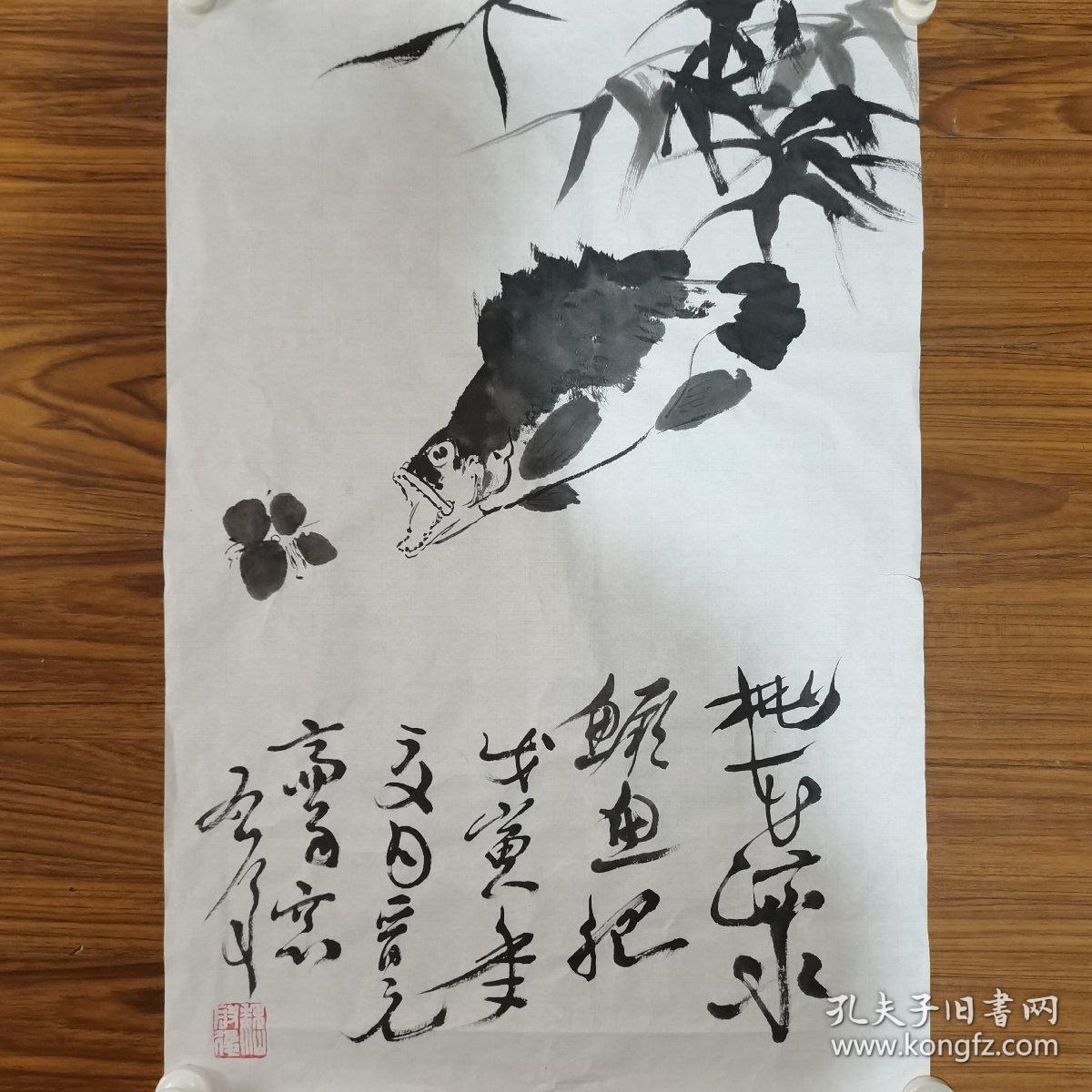 魏启后国画手绘作品 买家自签 四尺开三,45/68厘米软片 100%手绘,现货