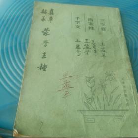 隶篆真草，三字经，百家姓，千字文，蒙学三种