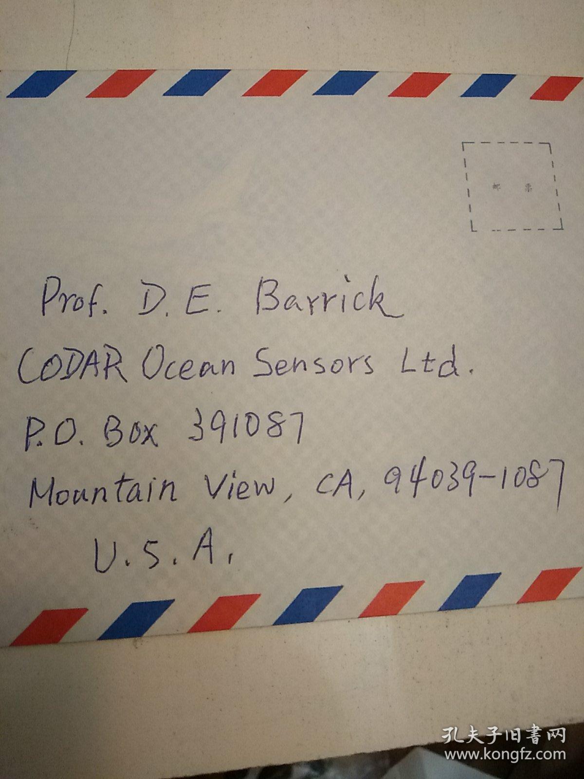 已使用过的英文字空信封