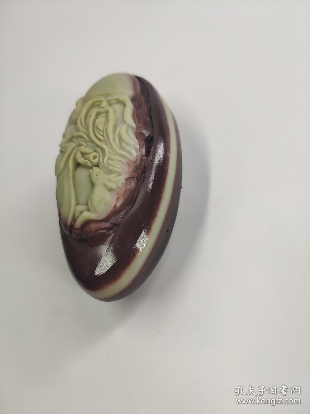 紫袍玉带石摆件手把玩印章