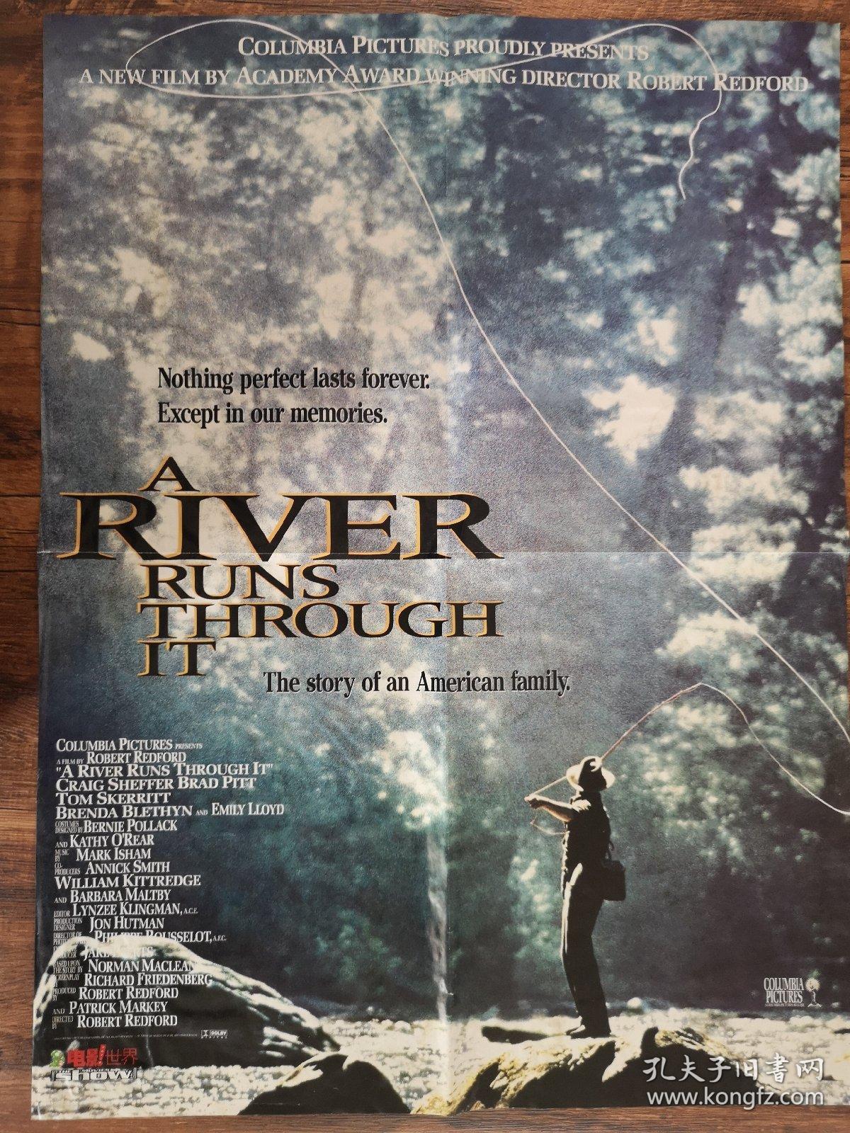 电影海报《汤姆克鲁斯》《大河恋》 单幅双面