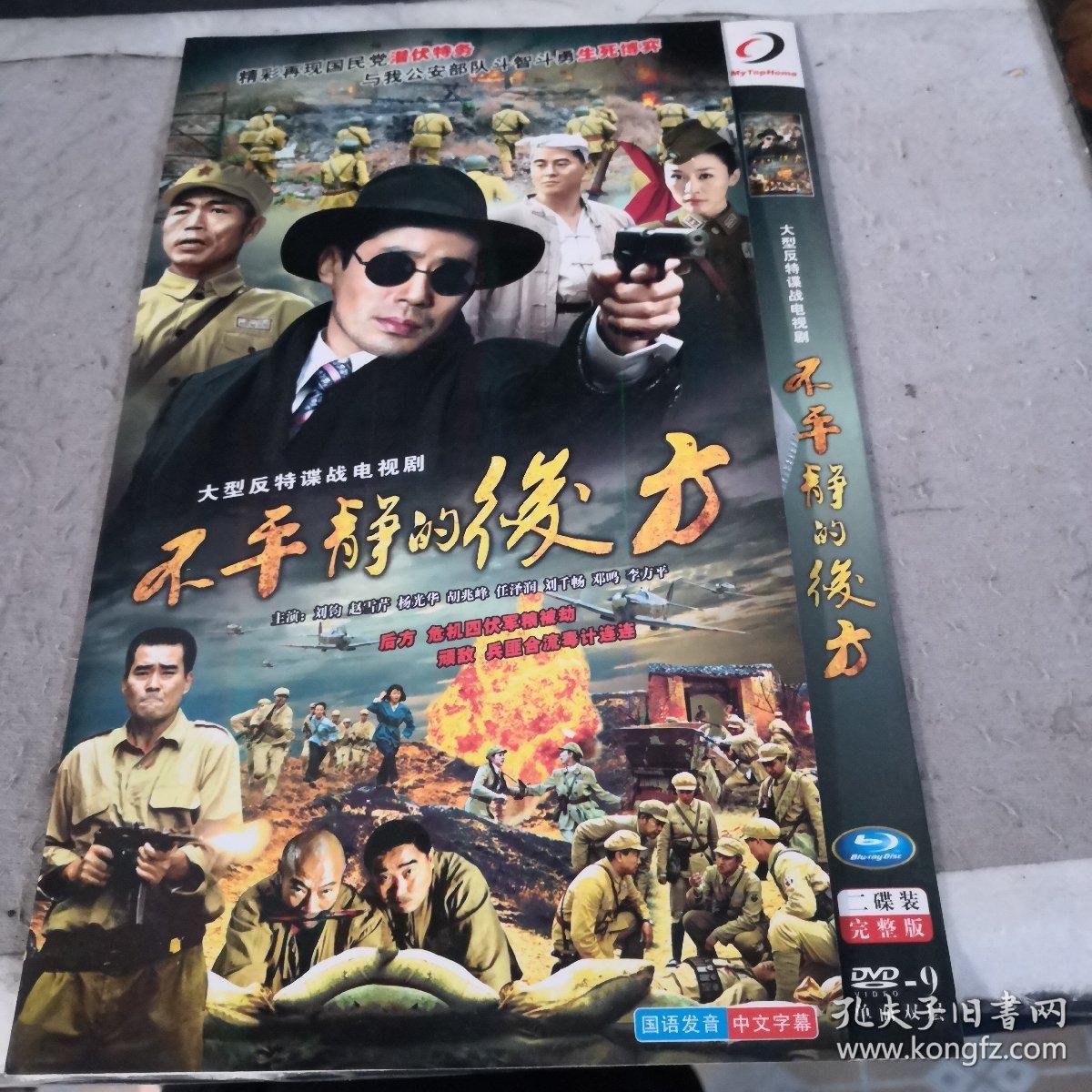 dvd光碟 大型反特谍战电视剧(不平静的后方)2碟装 没有薄皮包装