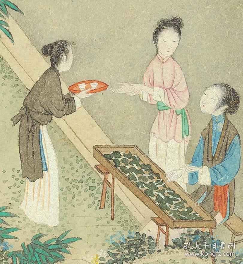 顾洛蚕织图卷纸本大小374592269厘米宣纸原色微喷印制