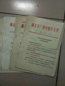 八、九十年代湖北省广播电视厅文件(5份)