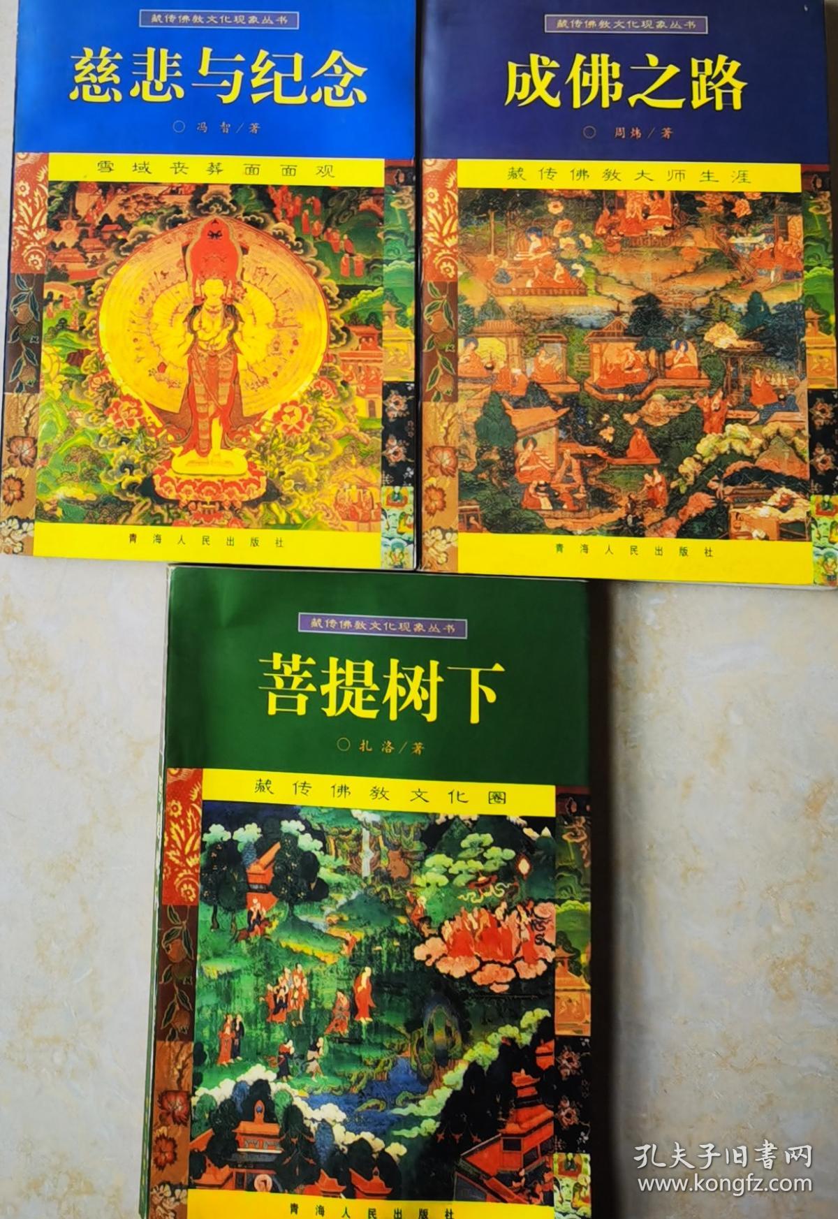(藏传佛教文化现象丛书)菩提树下,菩提树下,成佛之路 3本合售
