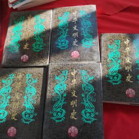 中华文明史（6、7、8、9、10、）5本合售、精装