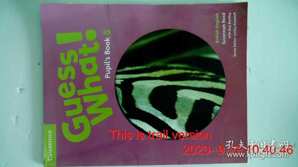 原版进口剑桥少儿英语教材cambridge Guess What 5 Pupil S Book 学生用书小学英语五年级英音版 孔夫子旧书网