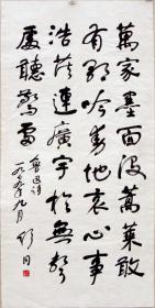 中国首届书协主席舒同书法 实物编号12105