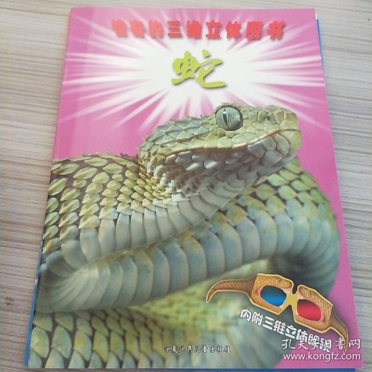 惊奇的三维立体图书蛇