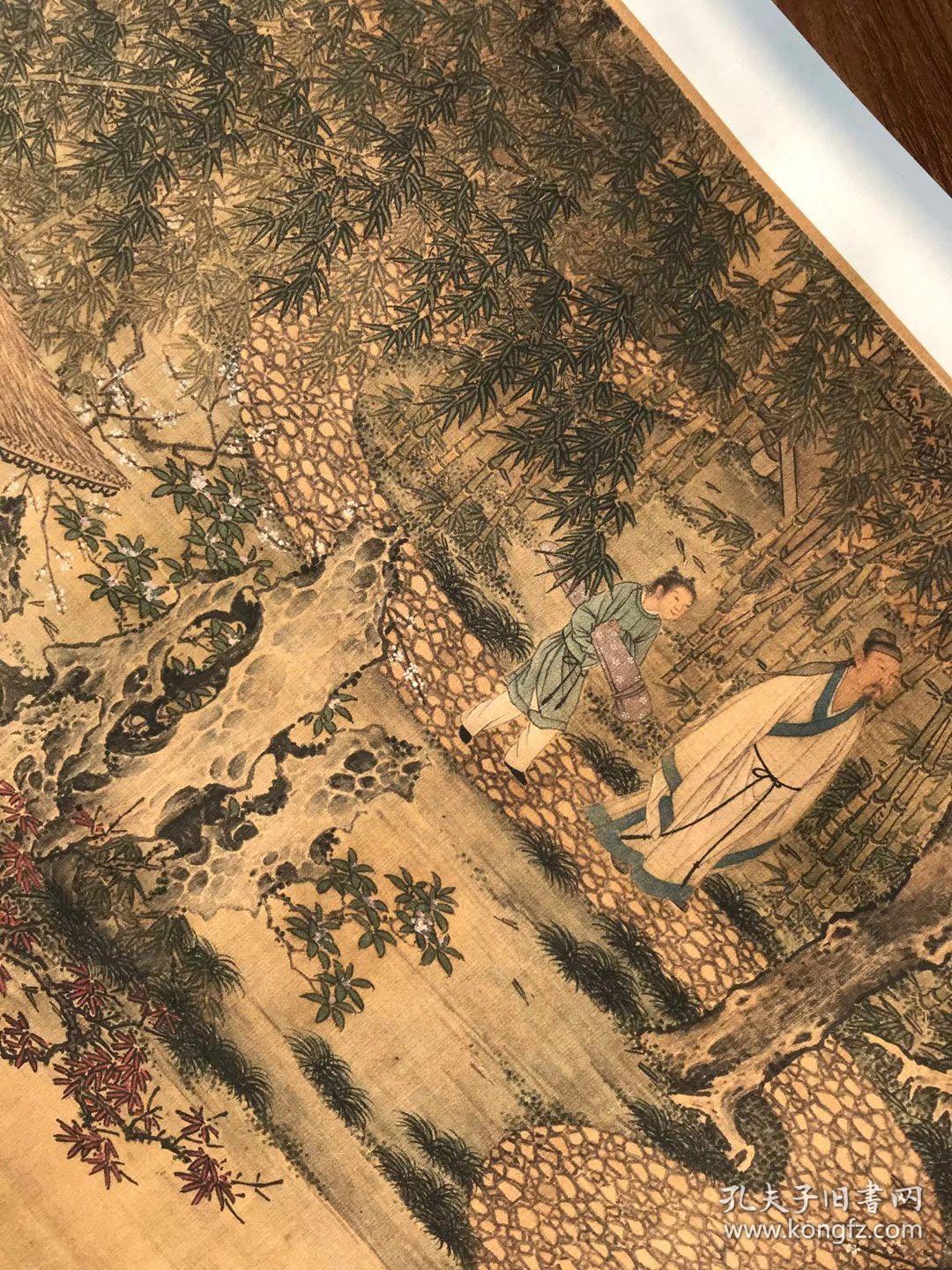 谢环香山九老图卷纸本大小300417125厘米宣纸原色微喷印制