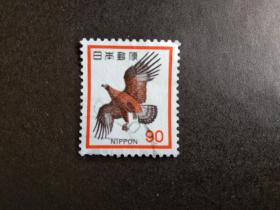 日本邮票（动物）：1973 日本石鹰 1套1枚