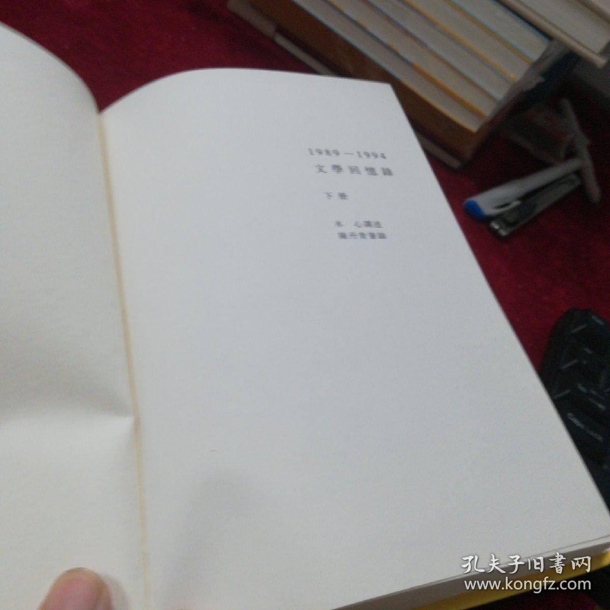 文学回忆录1989-1997(下册)