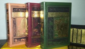 《神秘岛三部曲》儒勒·凡尔纳，真皮豪华限量重制版，伊斯顿书局 2014 《The Mysterious Island Trilogy》by Jules Verne, Bound in Genuine Leather, Easton Press Deluxe edition, 2014