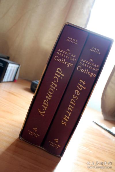 正版现货，The American Heritage College Dictionary, Fourth Edition 4th 第四版 + The American Heritage College Thesaurus, First Edition 1st 第一版，美国传统大学词典豪华套装版。包邮！