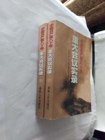 中国共产党八十年重大会议实录（上下）