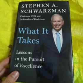 What It Takes苏世民自传Stephen A. Schwarzman黑石集团英文原版