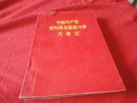 中国共产党党内两条路线斗争大事记（有林像 见图）