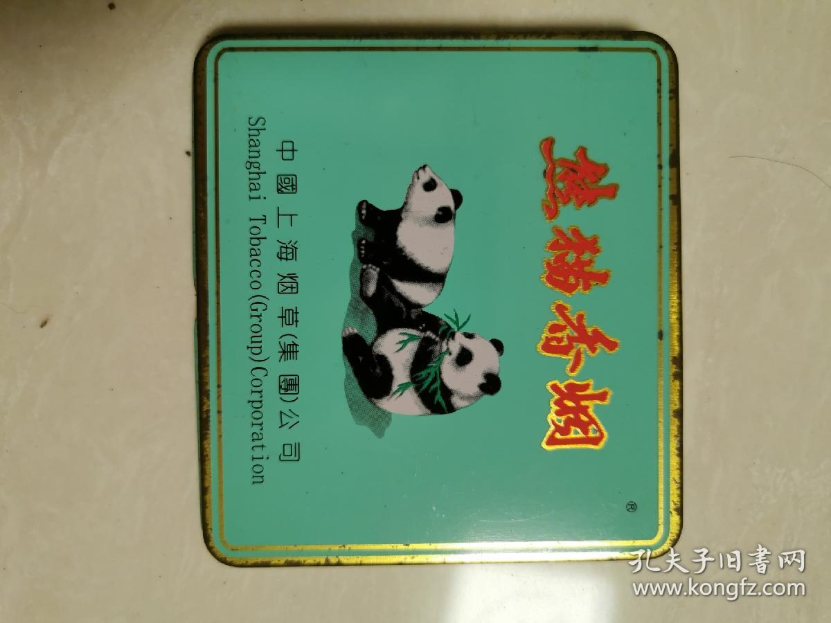 熊猫香烟6258铁盒烟标