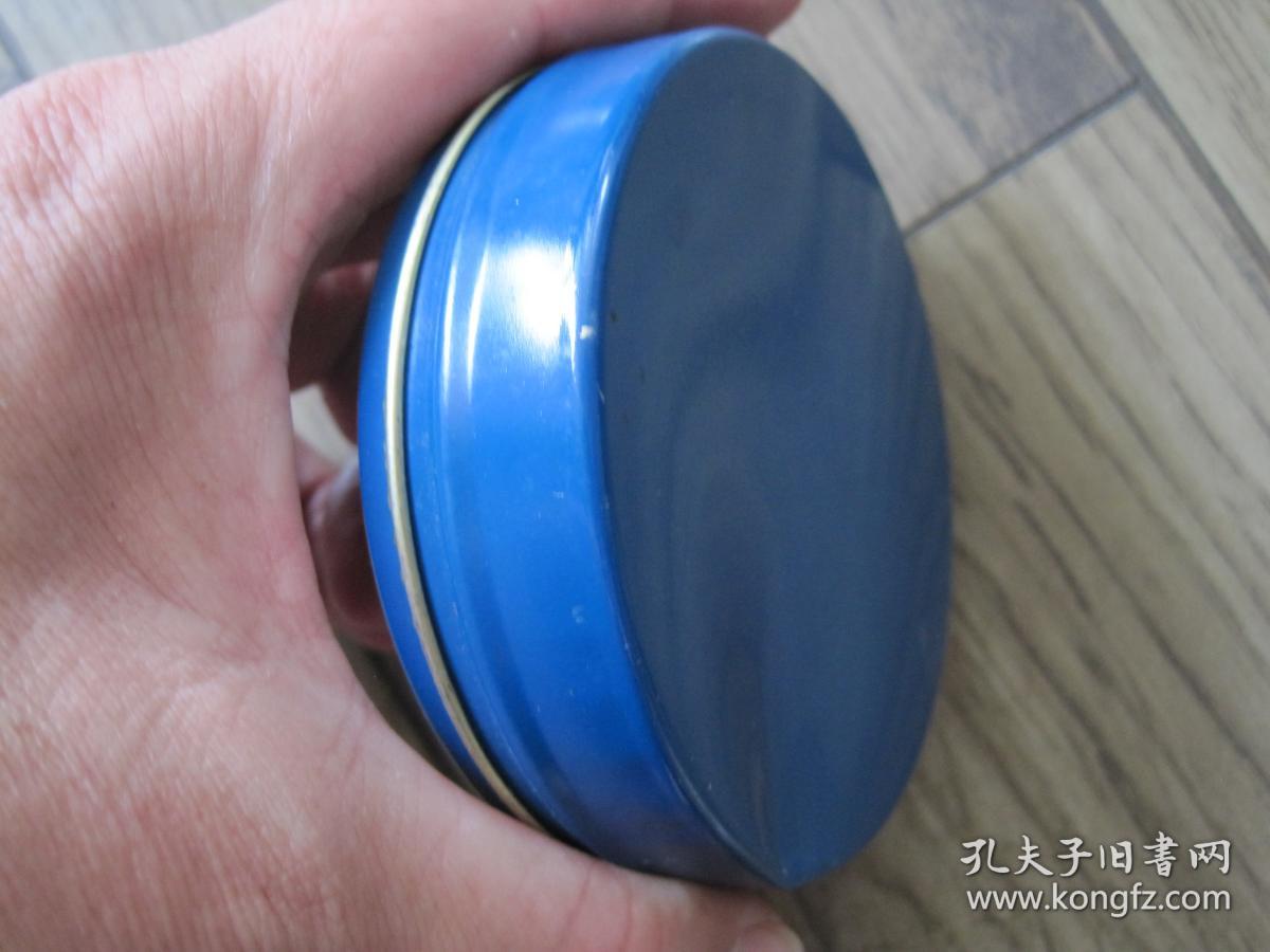 《蓝色老印泥》全新未使用.未跑油未变质(重量120克)