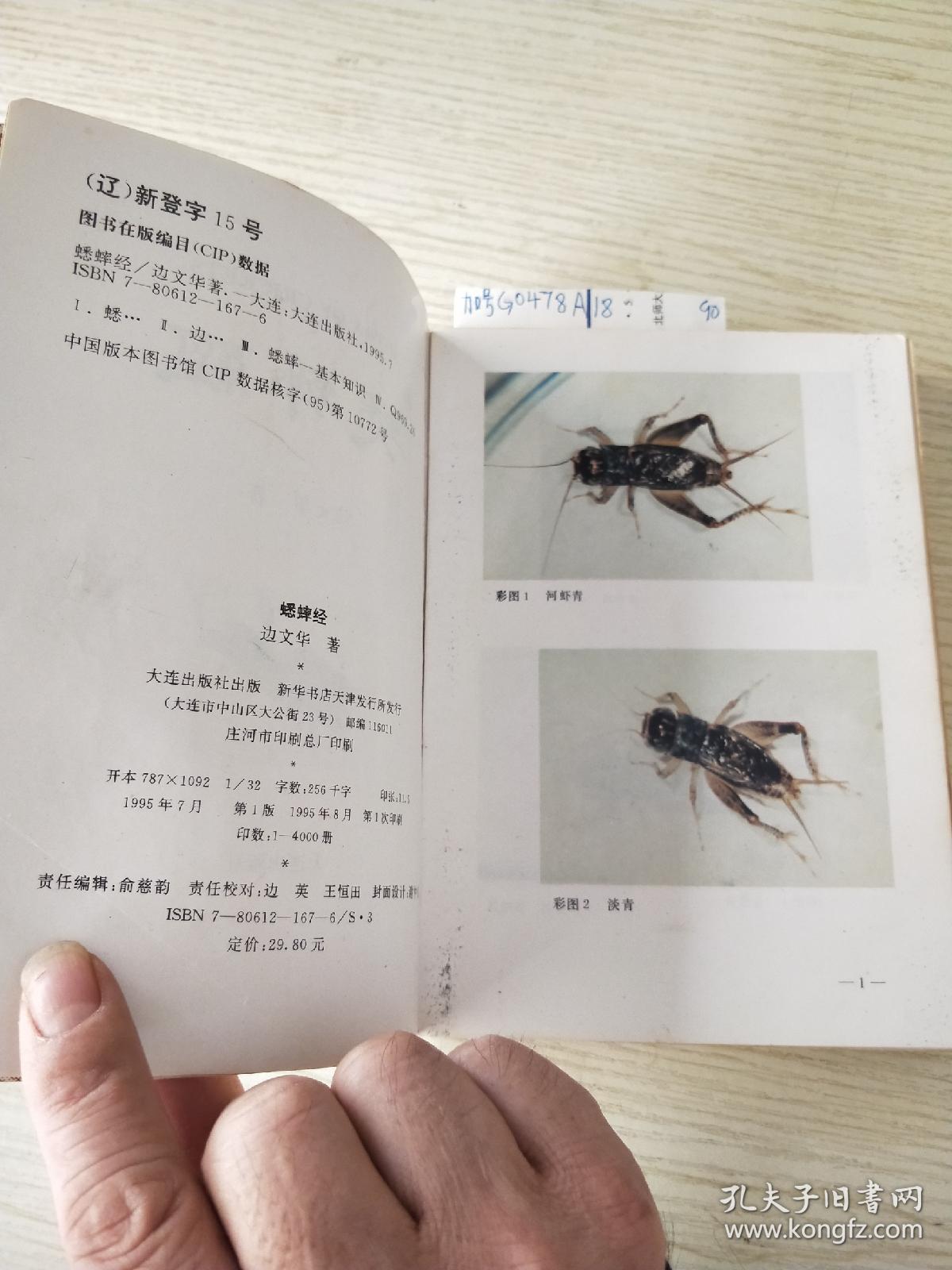 蟋蟀经 签名落款>